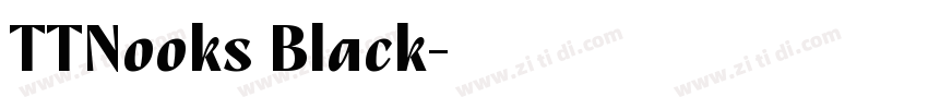 TTNooks Black字体转换